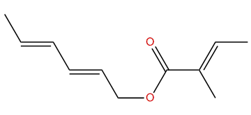 (E,E)-2,4-Hexadienyl (E)-2-methyl-2-butenoate